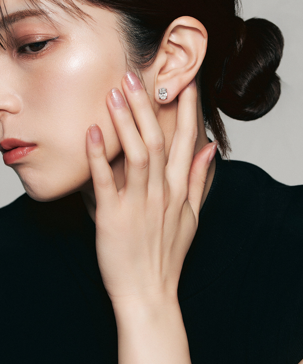 プラチナ ラボグロウンダイヤモンド2ct ピアス｜96-7817