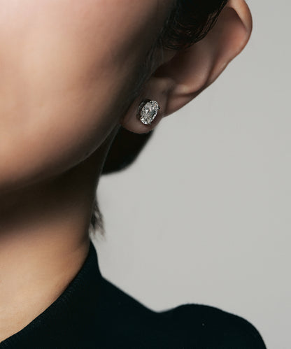 プラチナ ラボグロウンダイヤモンド2ct ピアス｜96-7817
