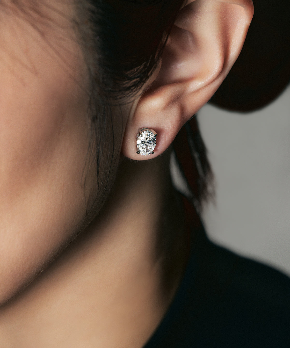 プラチナ ラボグロウンダイヤモンド2ct ピアス｜96-7817