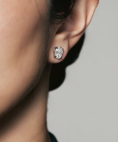 プラチナ ラボグロウンダイヤモンド2ct ピアス｜96-7817
