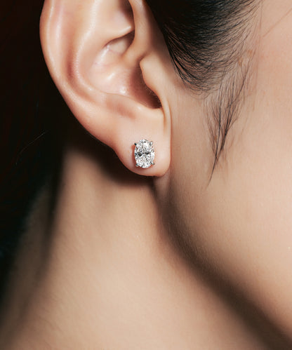 プラチナ ラボグロウンダイヤモンド2ct ピアス｜96-7817