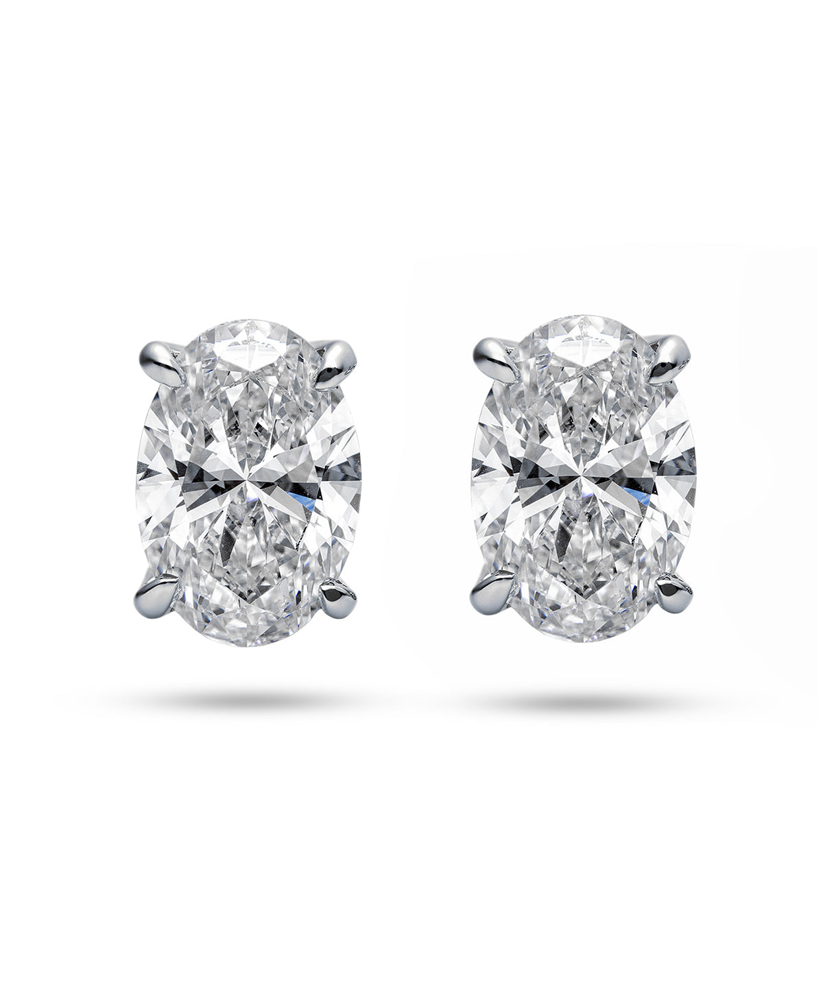 プラチナ ラボグロウンダイヤモンド2ct ピアス｜96-7817