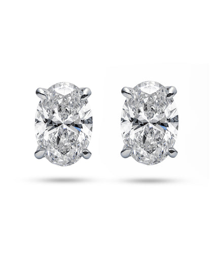 プラチナ ラボグロウンダイヤモンド2ct ピアス｜96-7817