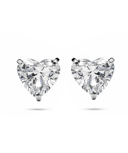 プラチナ ラボグロウンダイヤモンド2ct ハートピアス｜96-7818