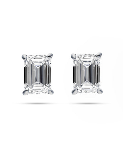 プラチナ ラボグロウンダイヤモンド2ct ピアス｜96-7819