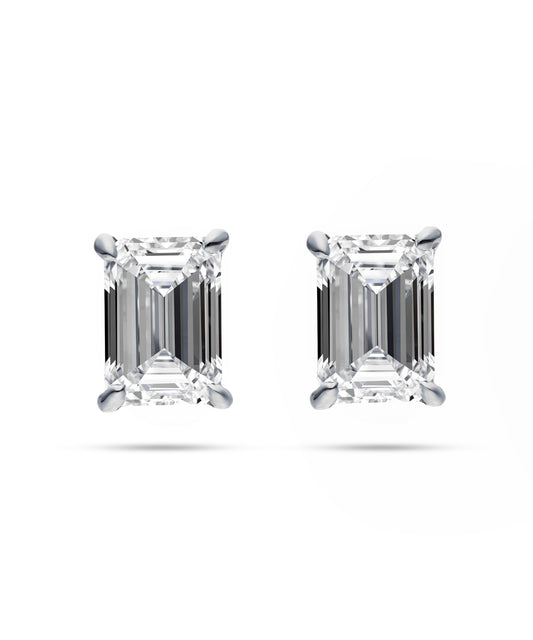 プラチナ ラボグロウンダイヤモンド2ct ピアス｜96-7819