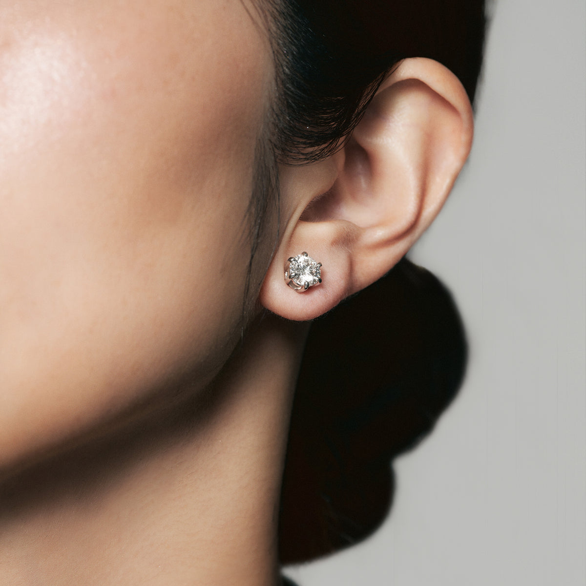プラチナ ラボグロウンダイヤモンド2ct ピアス｜96-7820