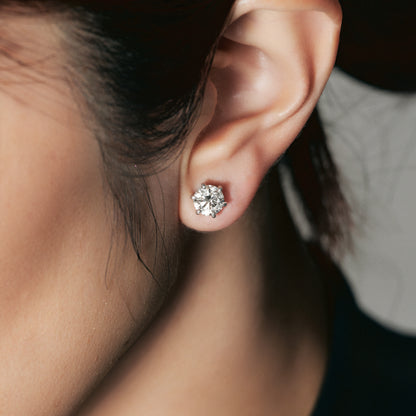 プラチナ ラボグロウンダイヤモンド2ct ピアス｜96-7820