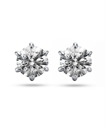 プラチナ ラボグロウンダイヤモンド2ct ピアス｜96-7820