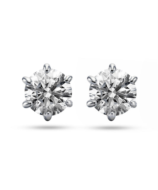 プラチナ ラボグロウンダイヤモンド2ct ピアス｜96-7820