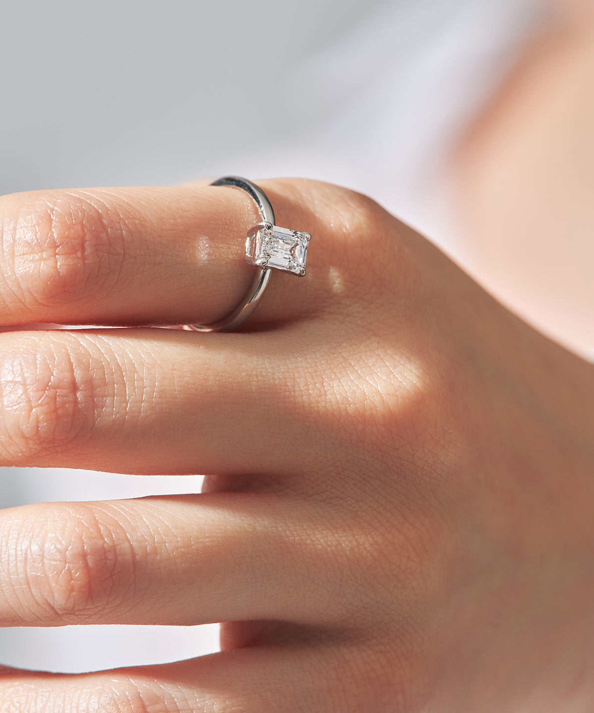 プラチナ ラボグロウンダイヤモンド1ct リング｜96-7824