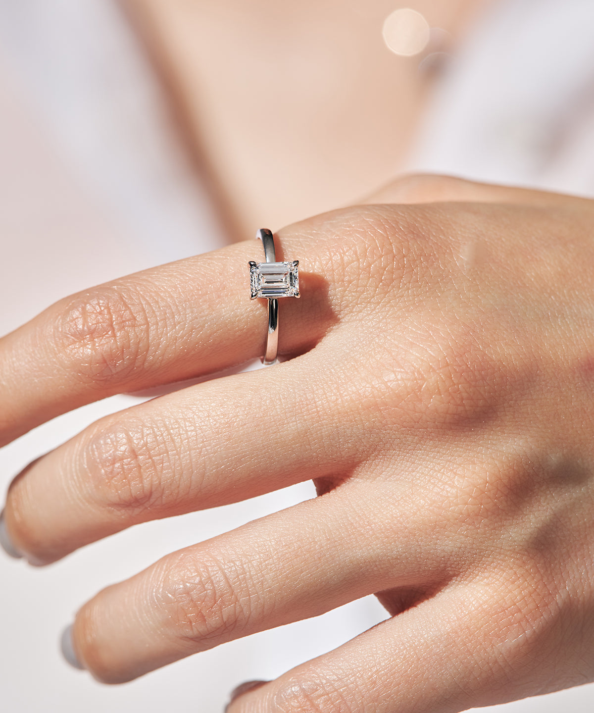 プラチナ ラボグロウンダイヤモンド1ct リング｜96-7824