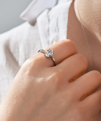 プラチナ ラボグロウンダイヤモンド1ct リング｜96-7826
