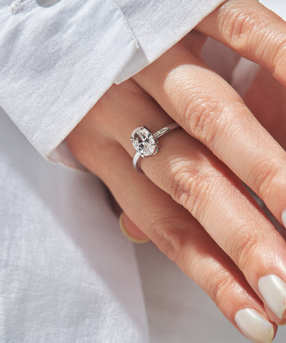プラチナ ラボグロウンダイヤモンド1ct リング｜96-7826