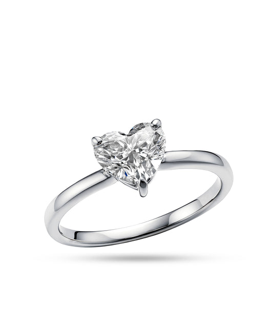プラチナ ラボグロウンダイヤモンド1ct ハートリング｜96-7827