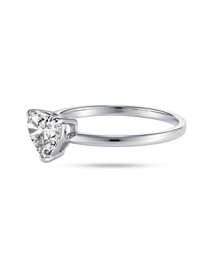 プラチナ ラボグロウンダイヤモンド1ct ハートリング｜96-7827