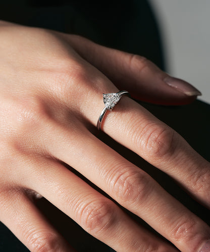 プラチナ ラボグロウンダイヤモンド1ct ハートリング｜96-7827