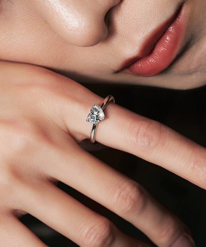 プラチナ ラボグロウンダイヤモンド1ct ハートリング｜96-7827