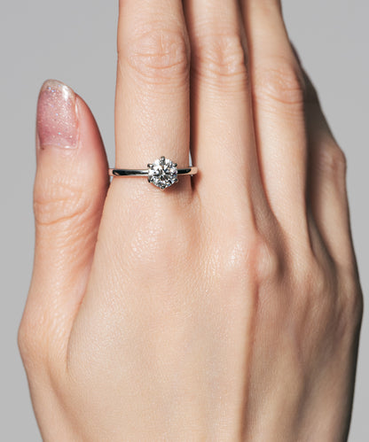 プラチナ ラボグロウンダイヤモンド1ct リング｜96-7830