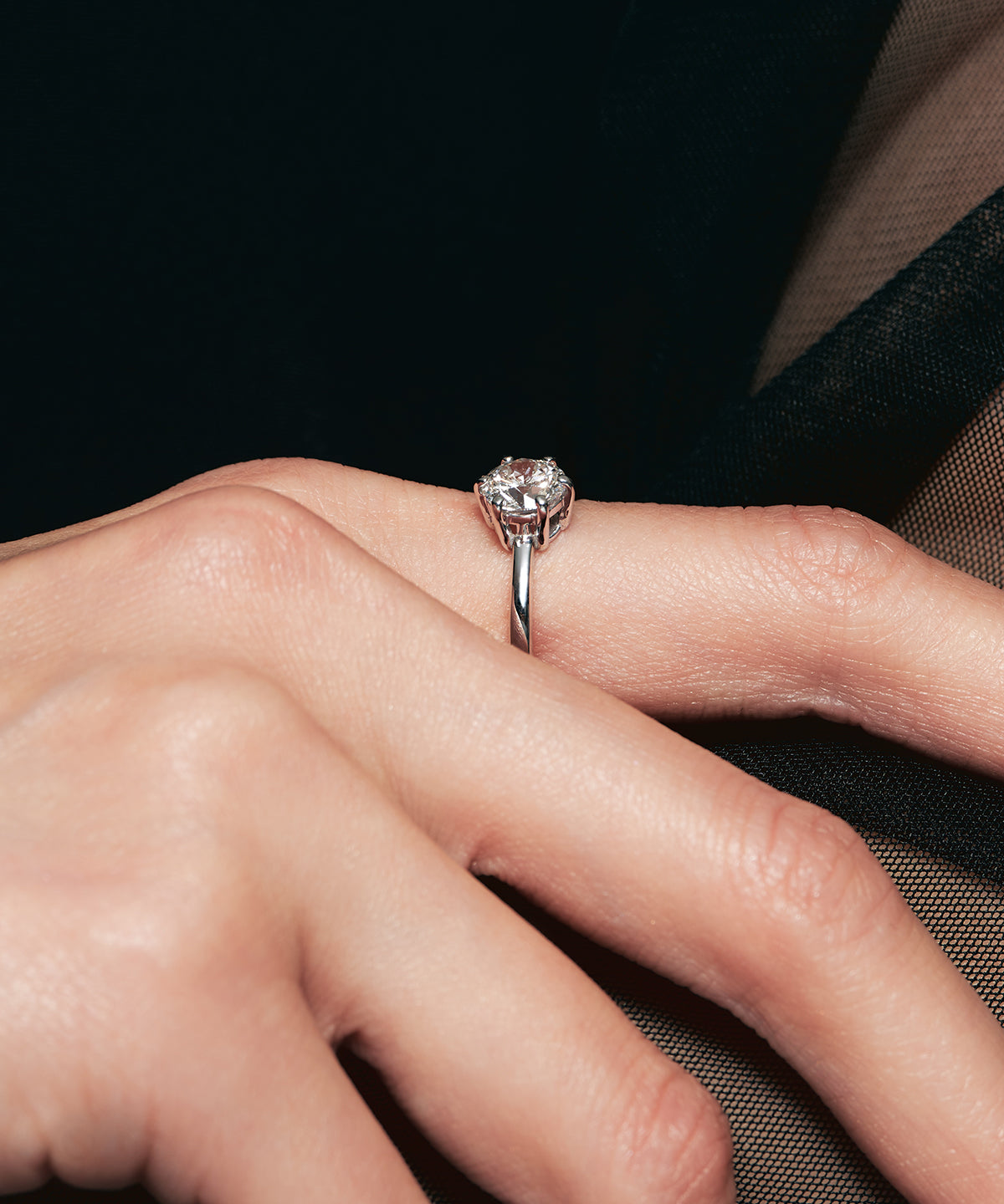 プラチナ ラボグロウンダイヤモンド1ct リング｜96-7830