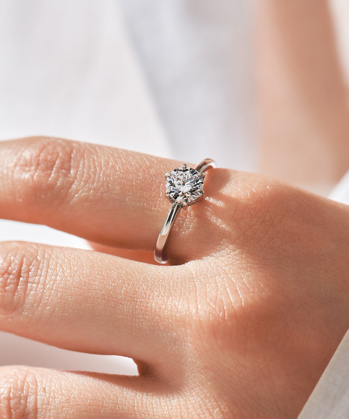 プラチナ ラボグロウンダイヤモンド1ct リング｜96-7830