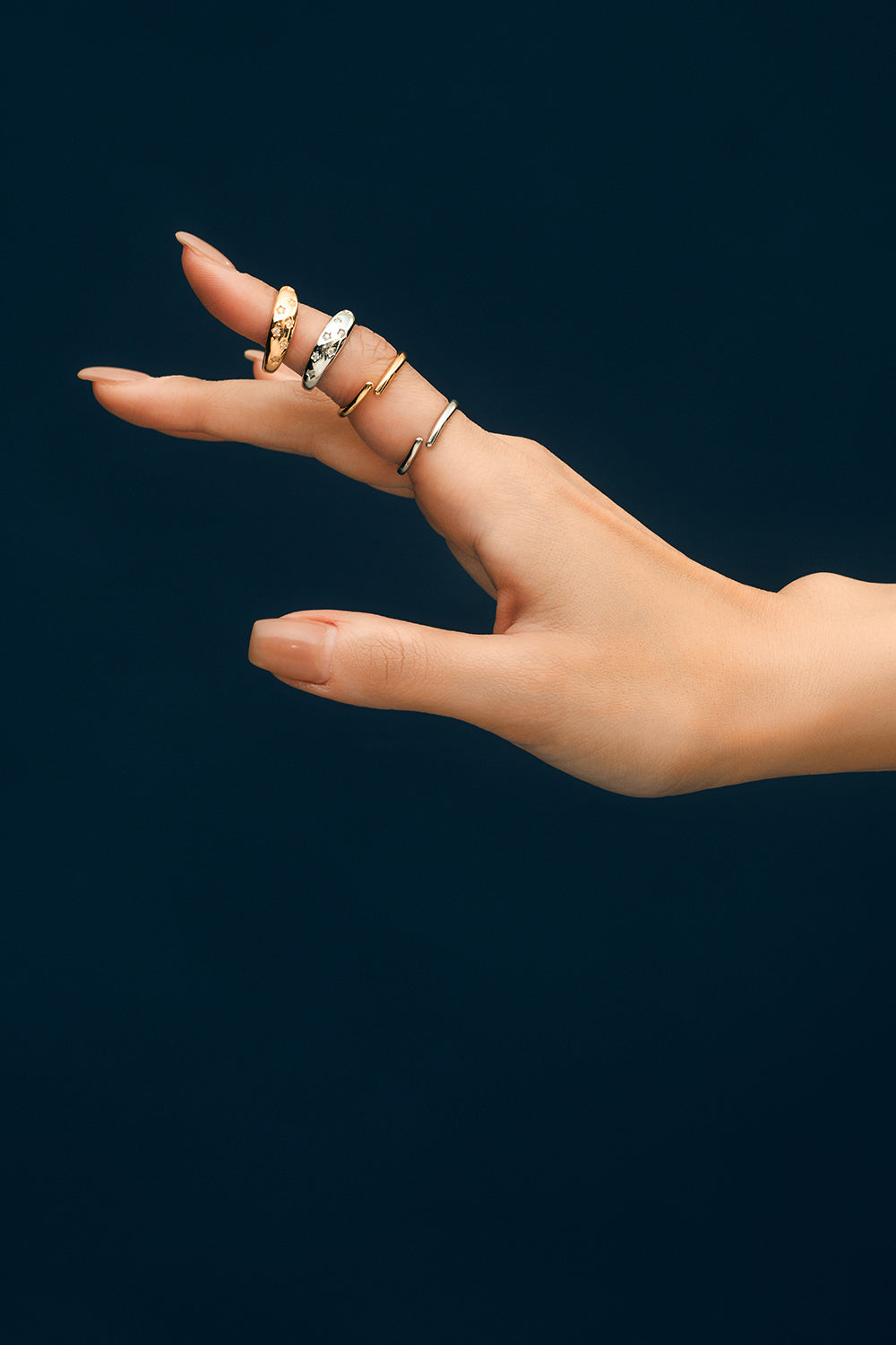 Star burst ear cuff & ring