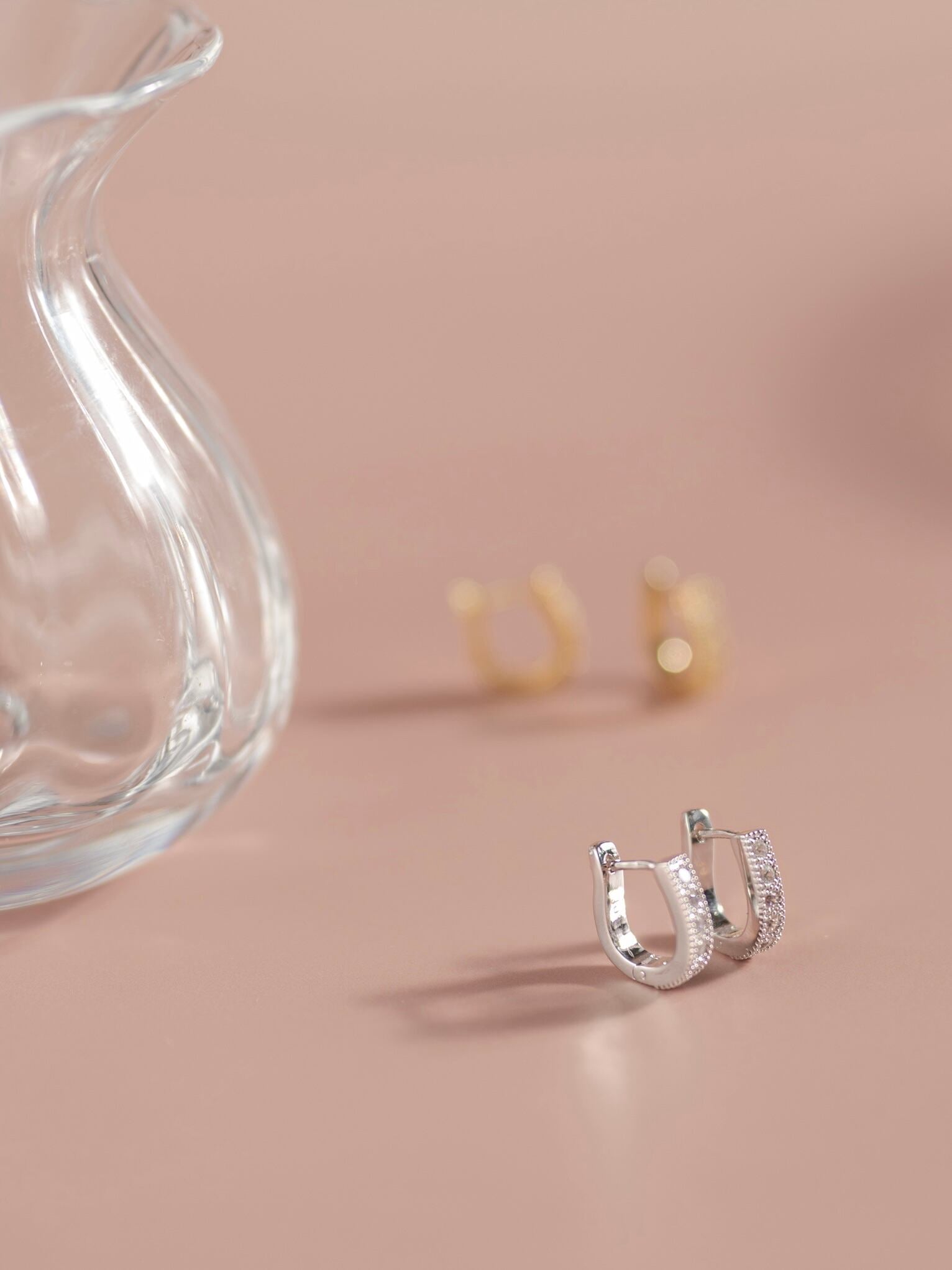 CZ pave crossing pierce