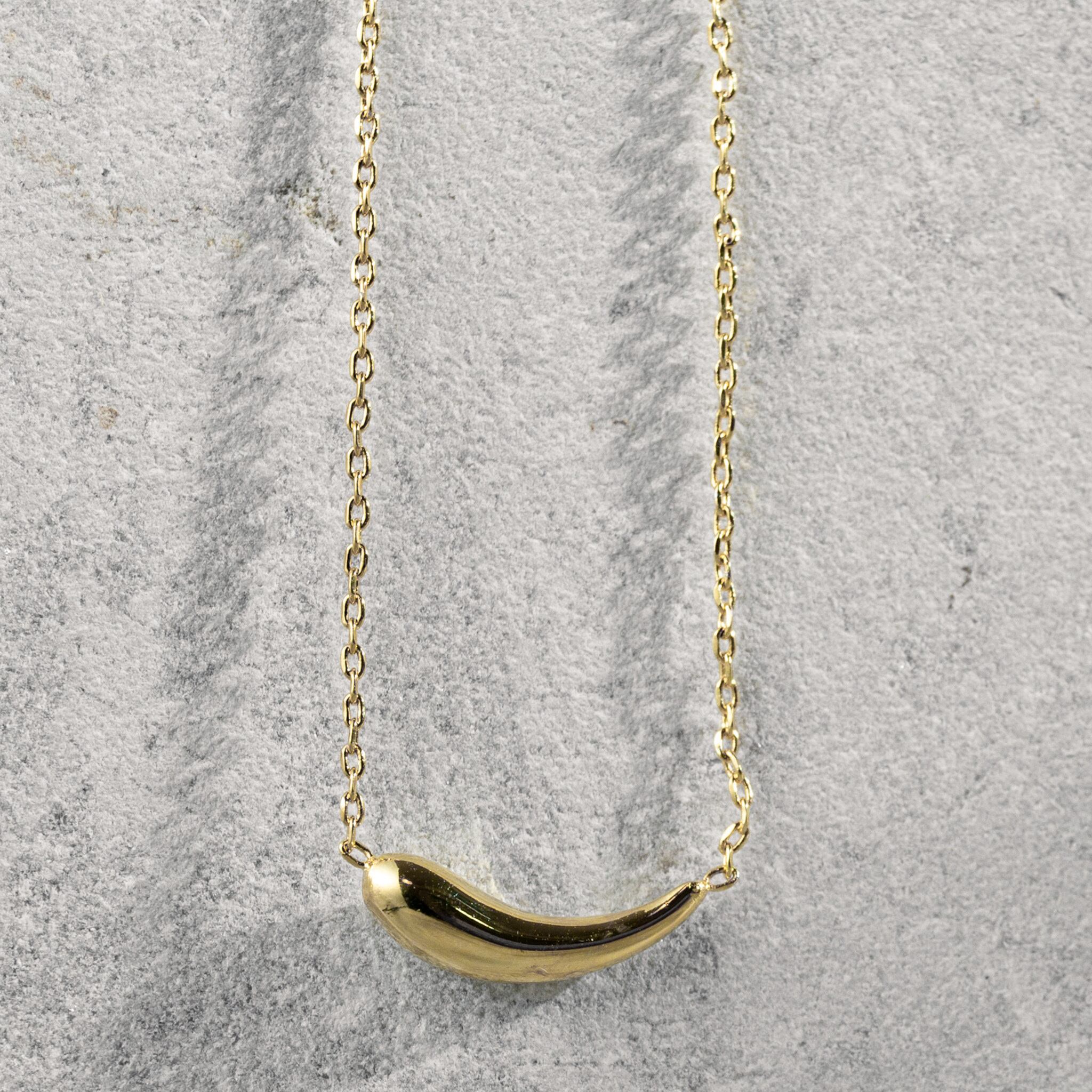 Metal charm necklace