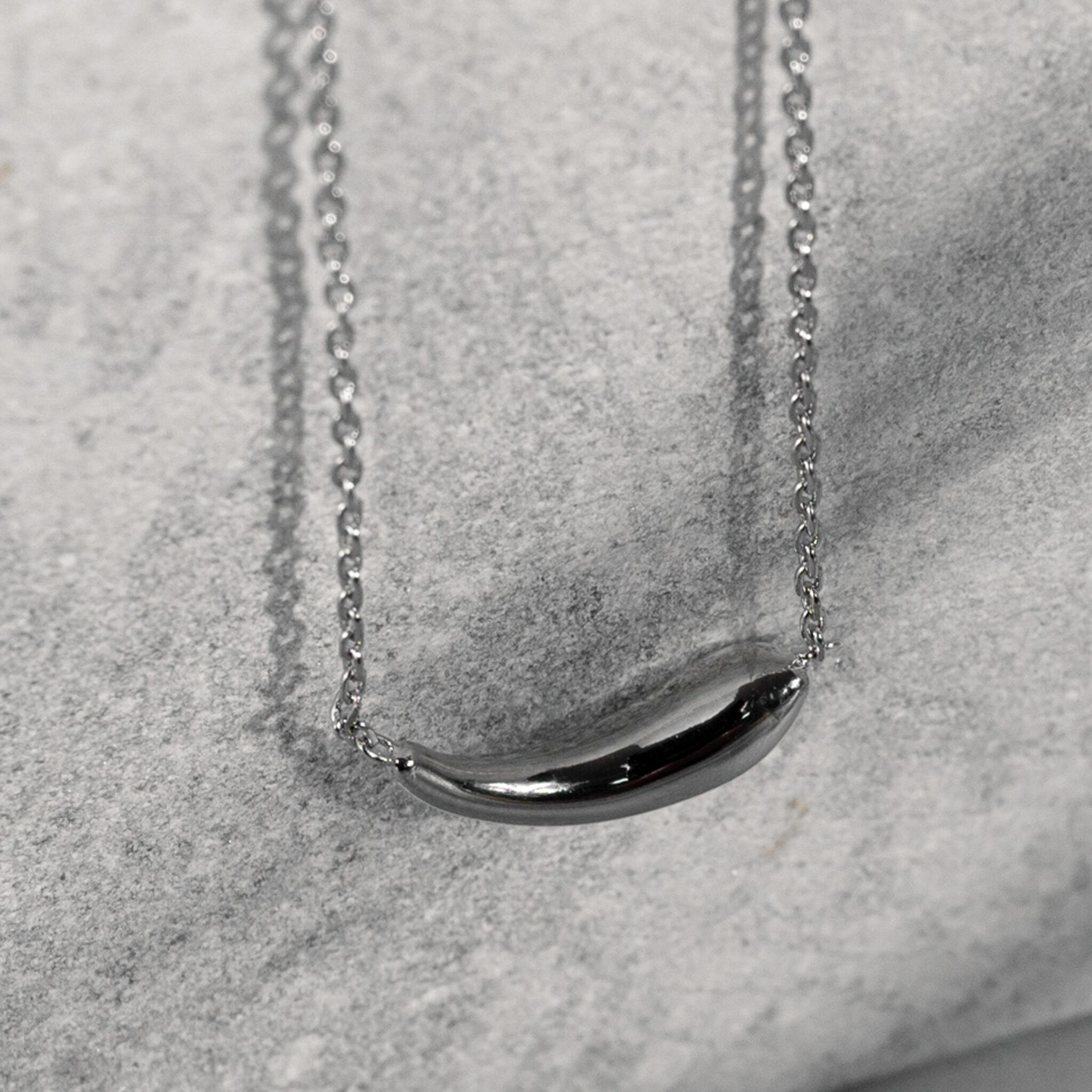 Metal charm necklace