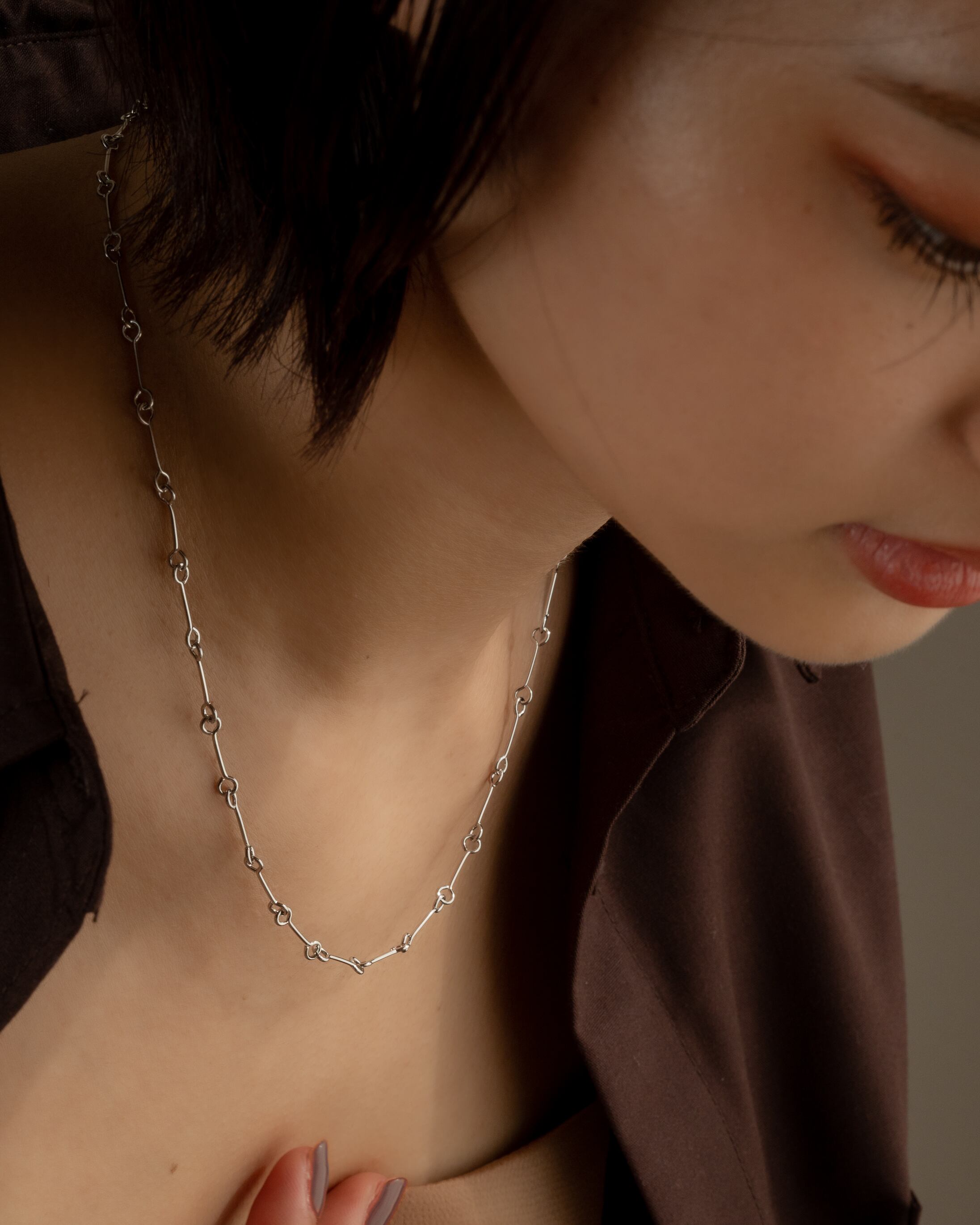 Bone chain necklace