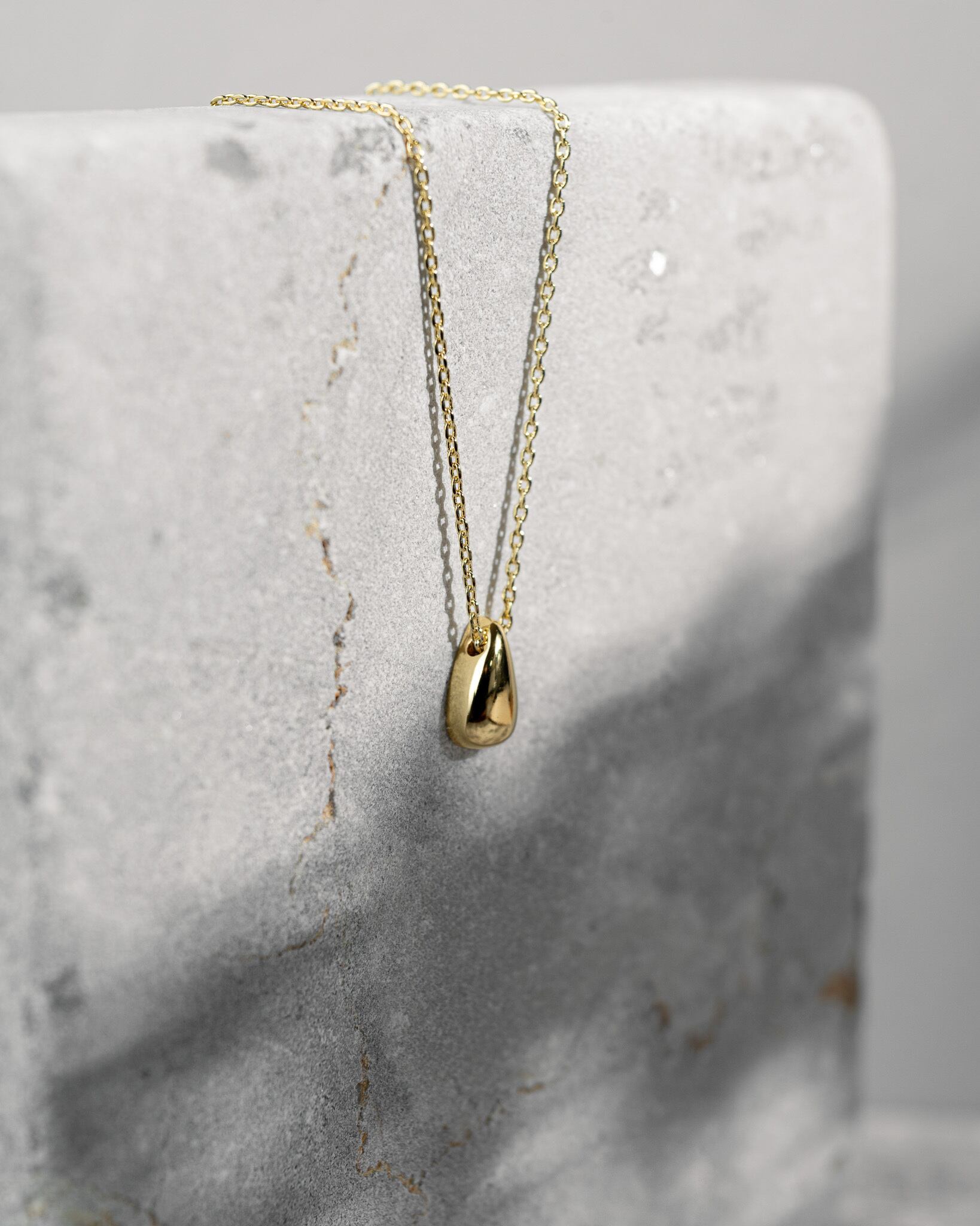 Drop charm necklace