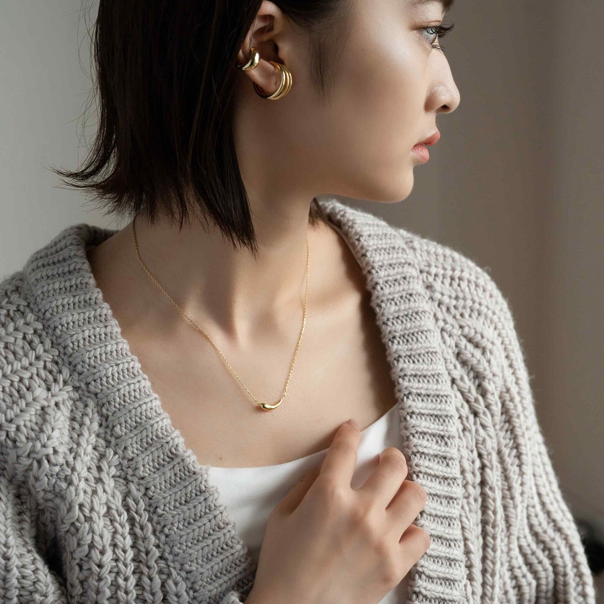 Metal charm necklace