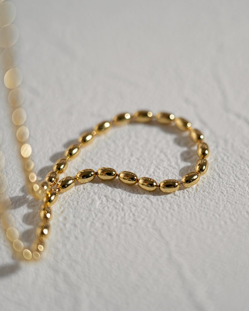 Metal beads necklace