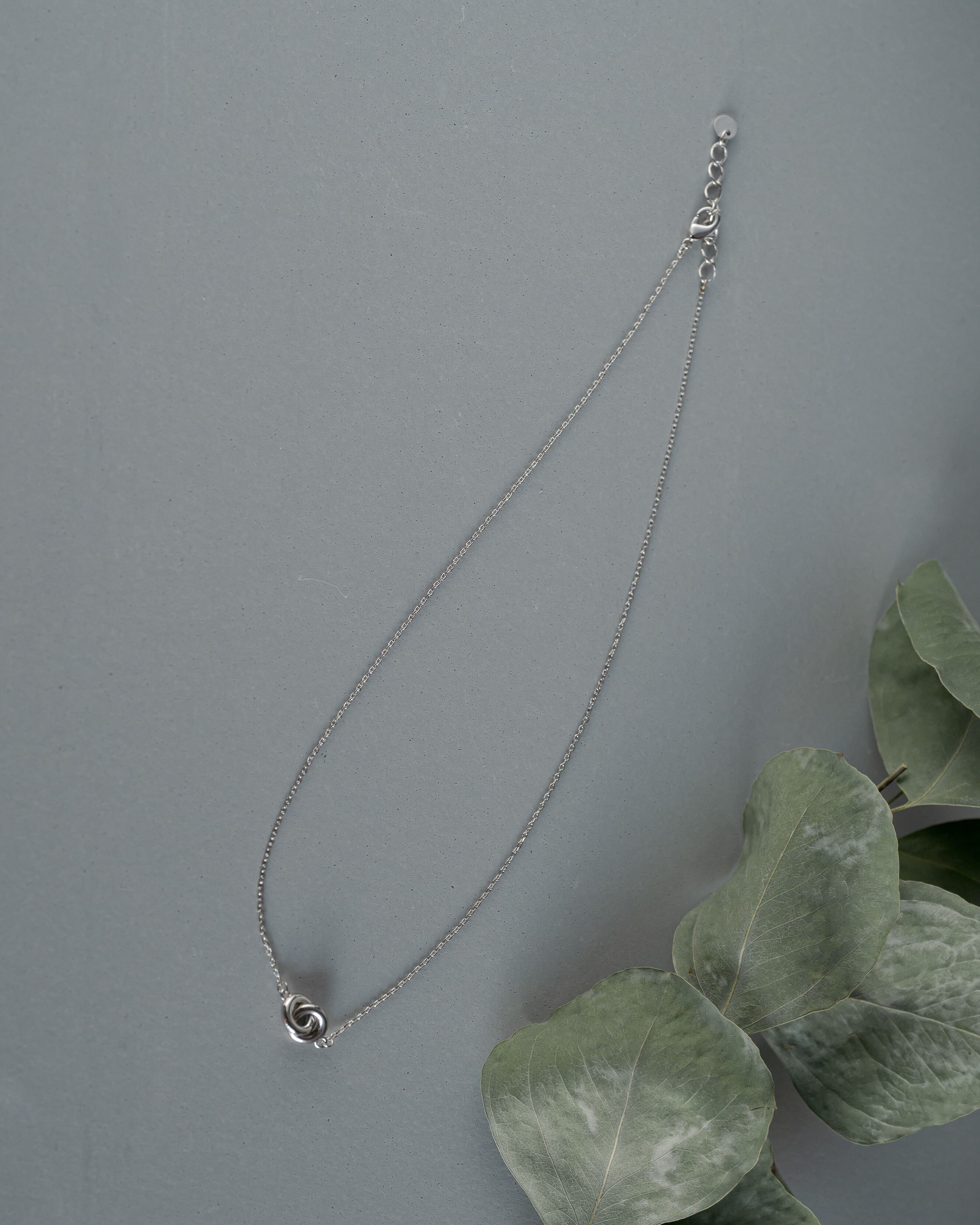 Twin circle necklace